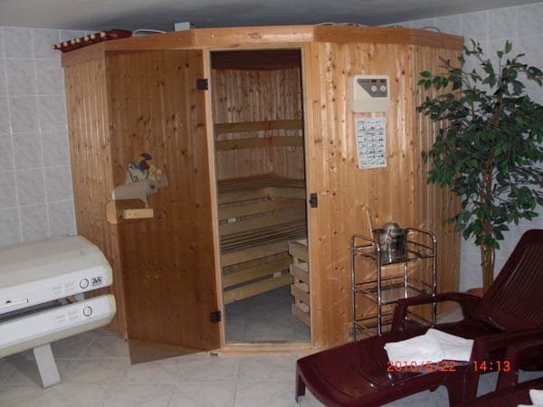 Sauna im Haus. 2 Std. frei ab 5 Übernachtungen